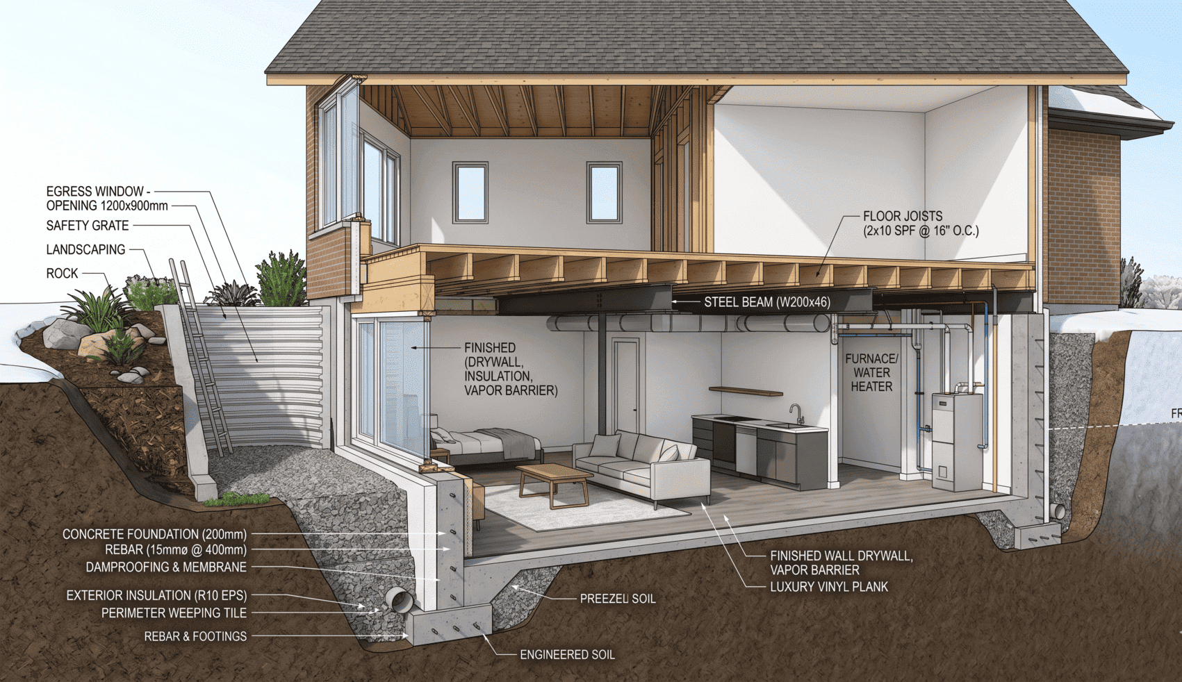 Structural Engineer for Basement Suite Calgary | Tam-Crete