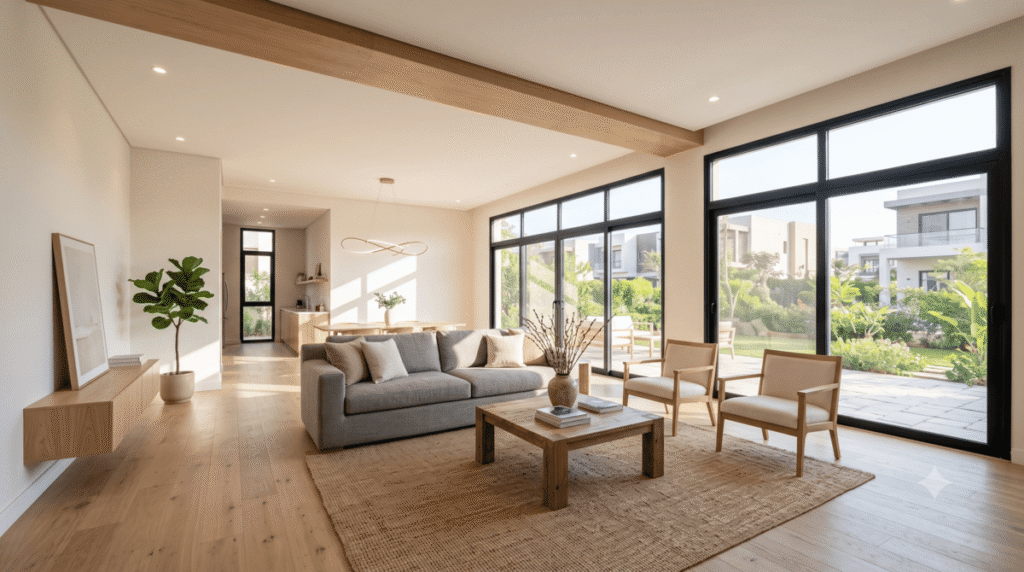 Finished open-concept renovation in Calgary after a fully permitted load bearing wall removal