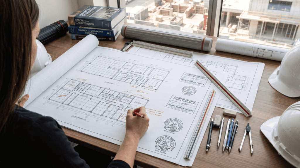 Structural engineering process for load bearing wall removal in a Calgary home